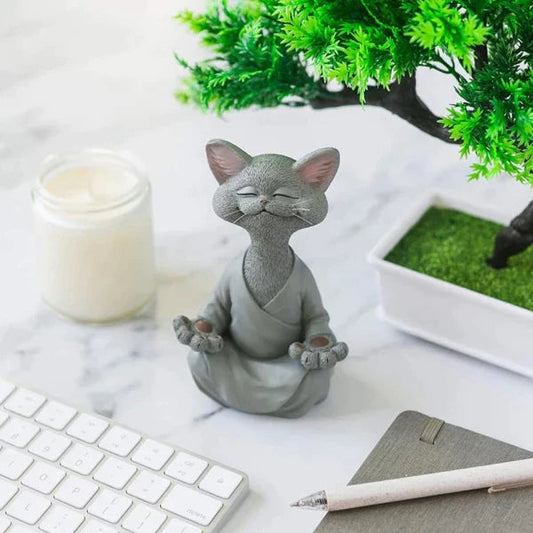 Whimsical Happy Buddha Cat at $19.97 from Truemartin