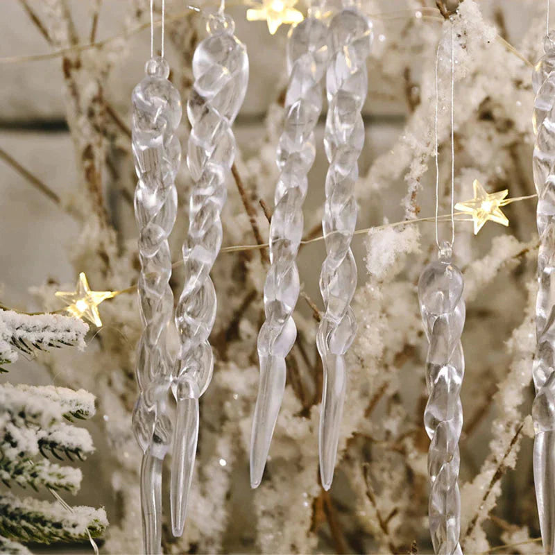 12Pcs Christmas Tree Decoration Artificial Icicles at $11.97 only from Truemartin