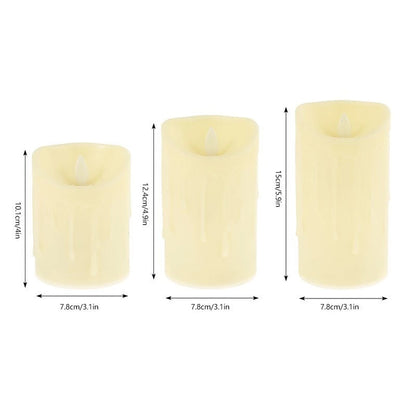 Flickering Flameless Pillar LED Candle with Remote at $32.47 from Truemartin