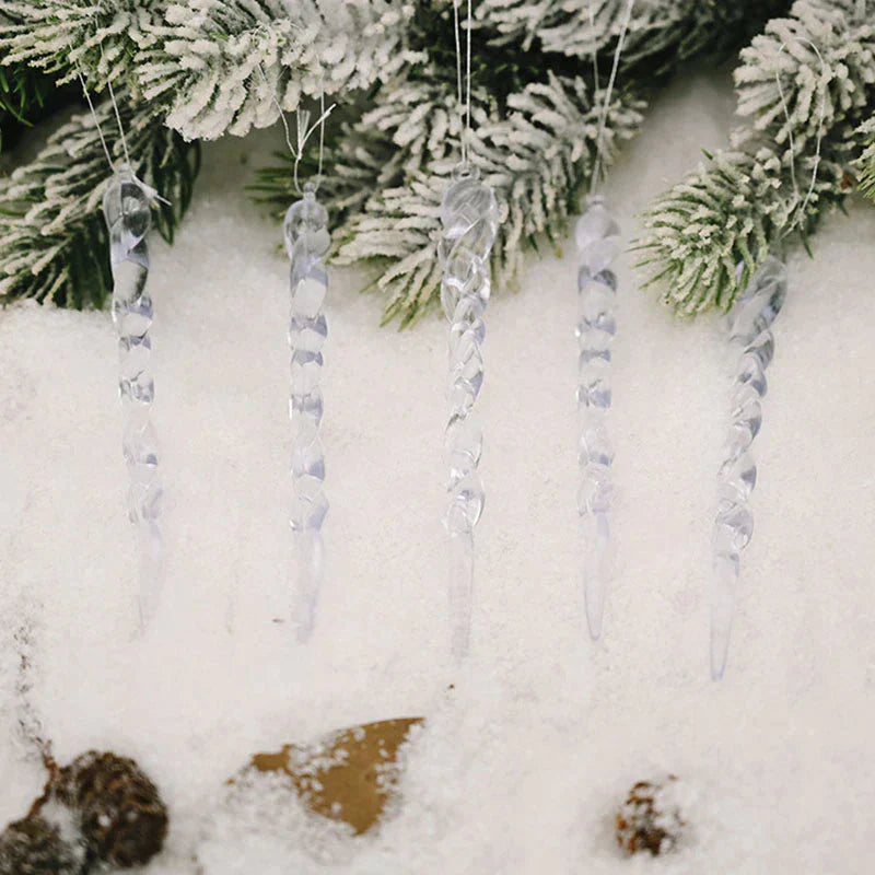 12Pcs Christmas Tree Decoration Artificial Icicles at $11.97 only from Truemartin