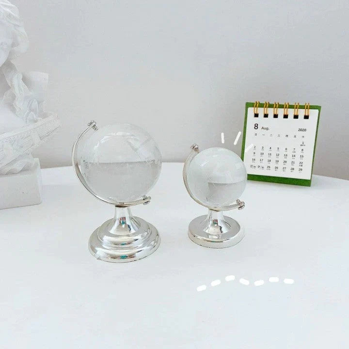 Crystal Transparent Miniature Glass Earth Globe at $19.97 from Truemartin