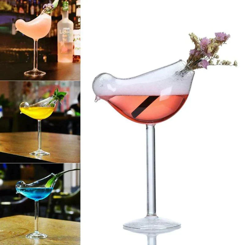 Bird Shape Creative Cocktail Glass at $19.97 from Truemartin