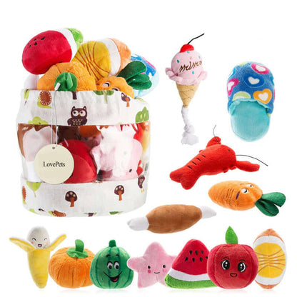 10/20/50 Pack Dog Squeaky Toys Plush Games Cute Plush Toys at $24.99 from Truemartin