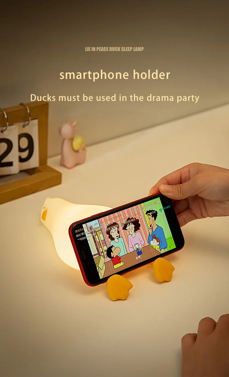 Rechargeable Silicone Squishy Duck Lamp at $19.97 from Truemartin