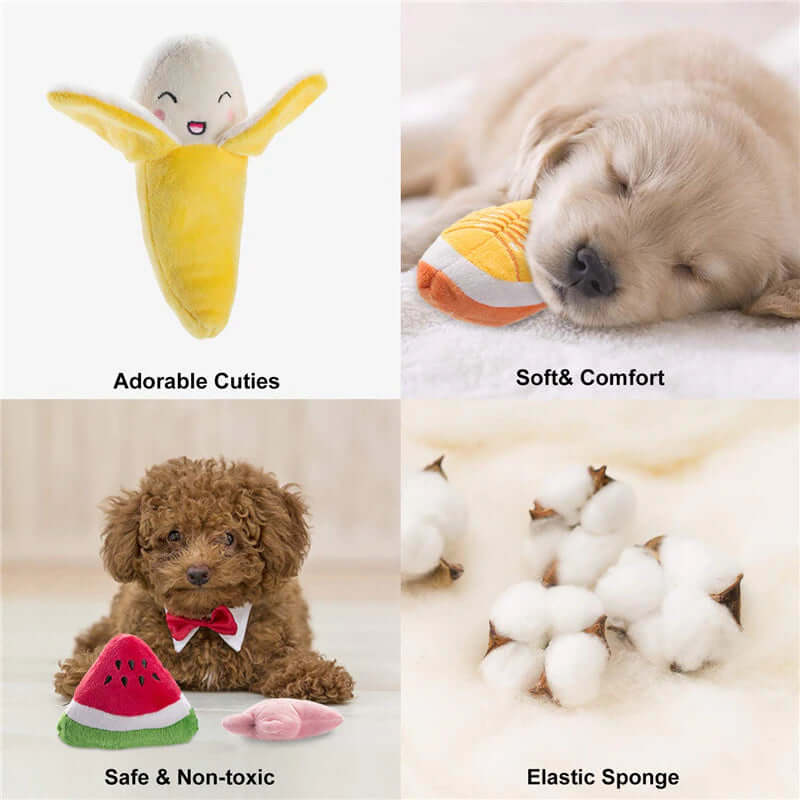 10/20/50 Pack Dog Squeaky Toys Plush Games Cute Plush Toys at $24.99 from Truemartin