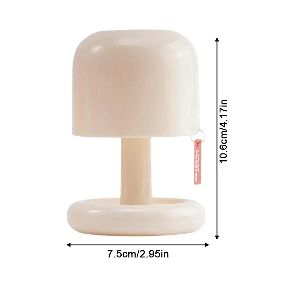 Mushroom Style Led Night Light Nordic Mini Desktop Coffee Bar Home Living Room Decoration Modern Minimalist Table Light