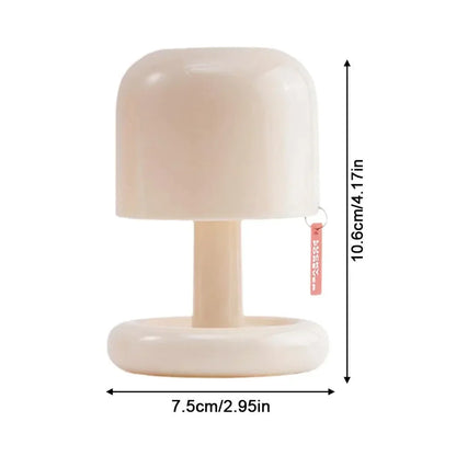 Mushroom Style Led Night Light Nordic Mini Desktop Coffee Bar Home Living Room Decoration Modern Minimalist Table Light