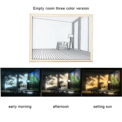 INS LED Decorative Light Painting Bedside Picture at $24.97 from Truemartin