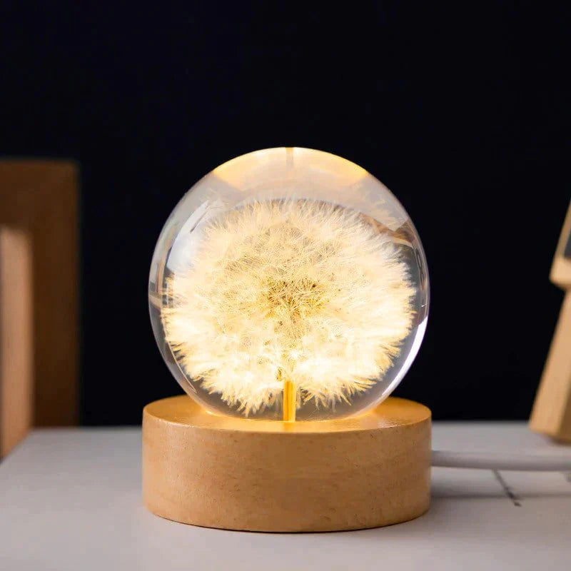 Dandelion Crystal Flower Lamp at $32.97 from Truemartin