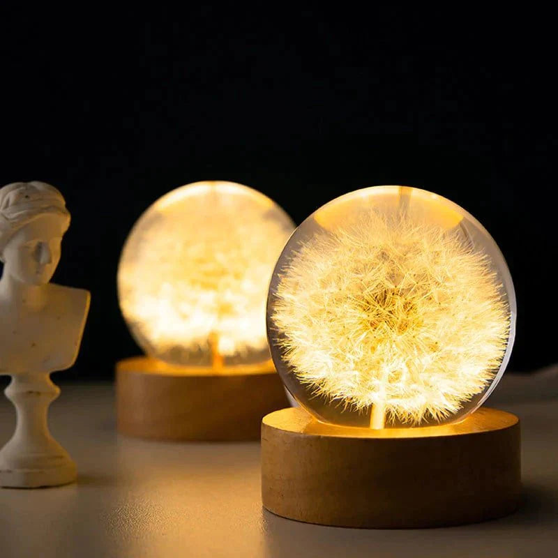 Dandelion Crystal Flower Lamp at $32.97 from Truemartin